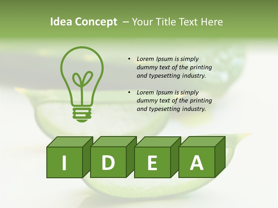 Health Heal Aloe PowerPoint Template