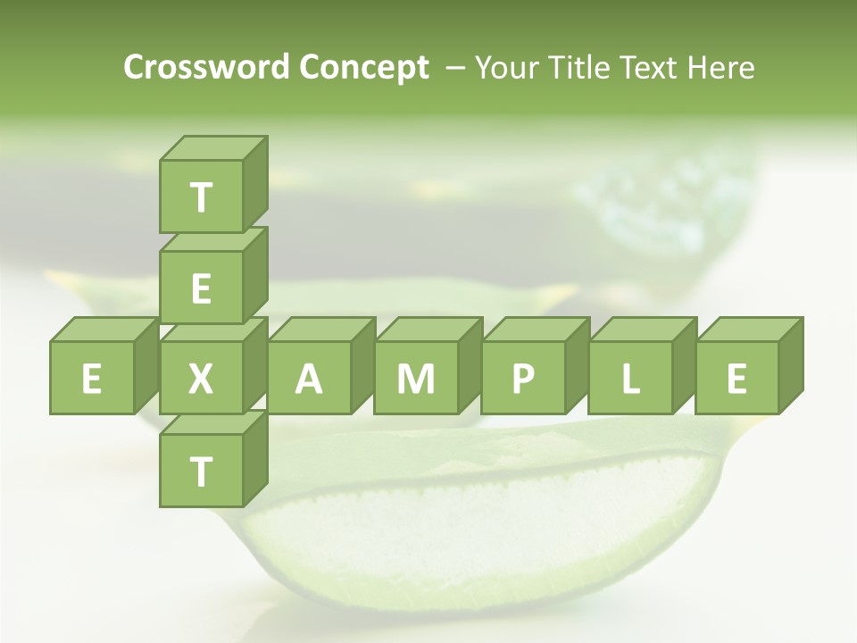 Health Heal Aloe PowerPoint Template