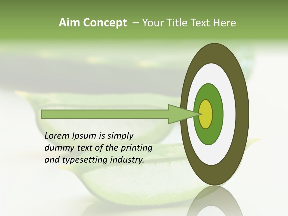 Health Heal Aloe PowerPoint Template