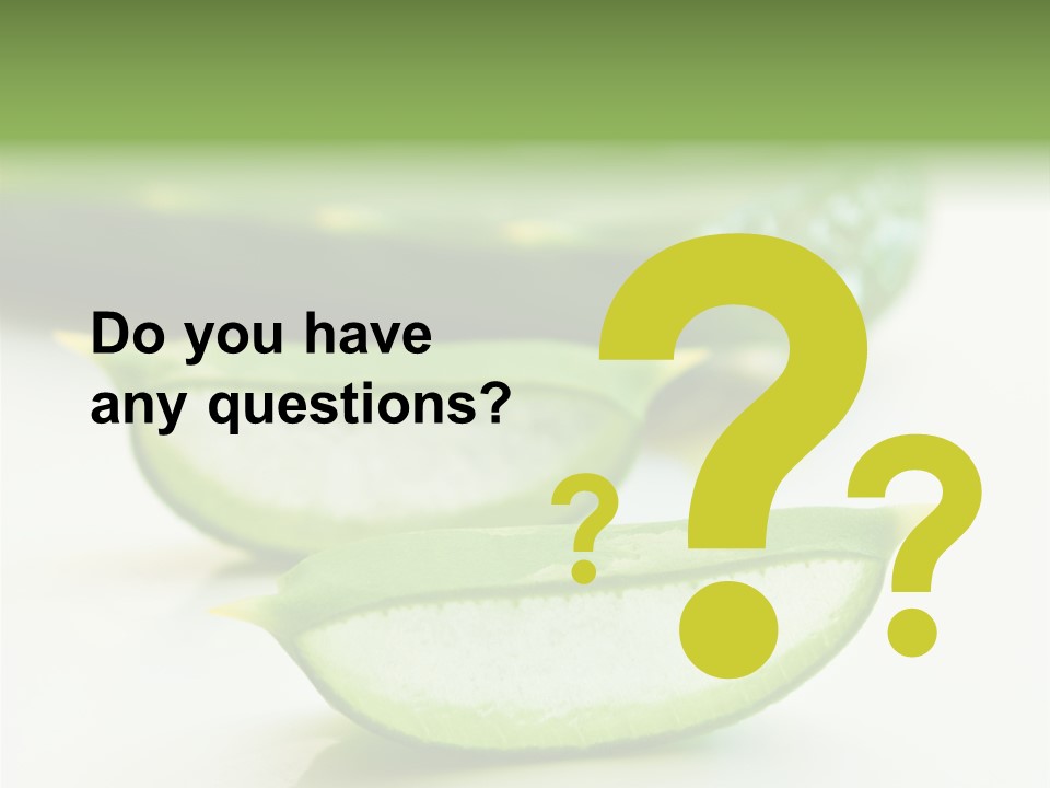 Health Heal Aloe PowerPoint Template