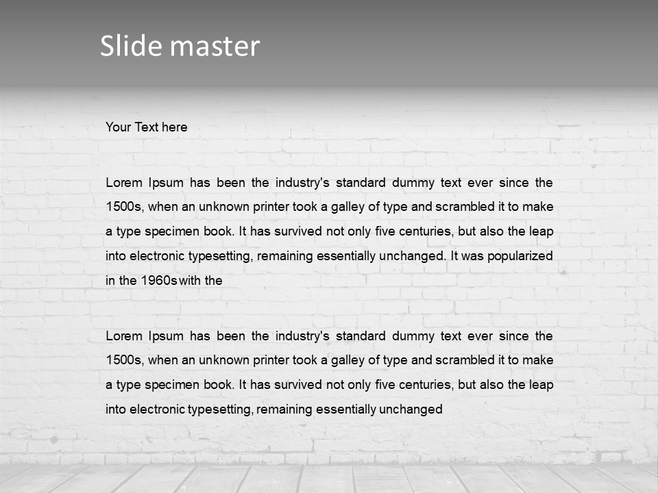 Solid Nobody Stained PowerPoint Template