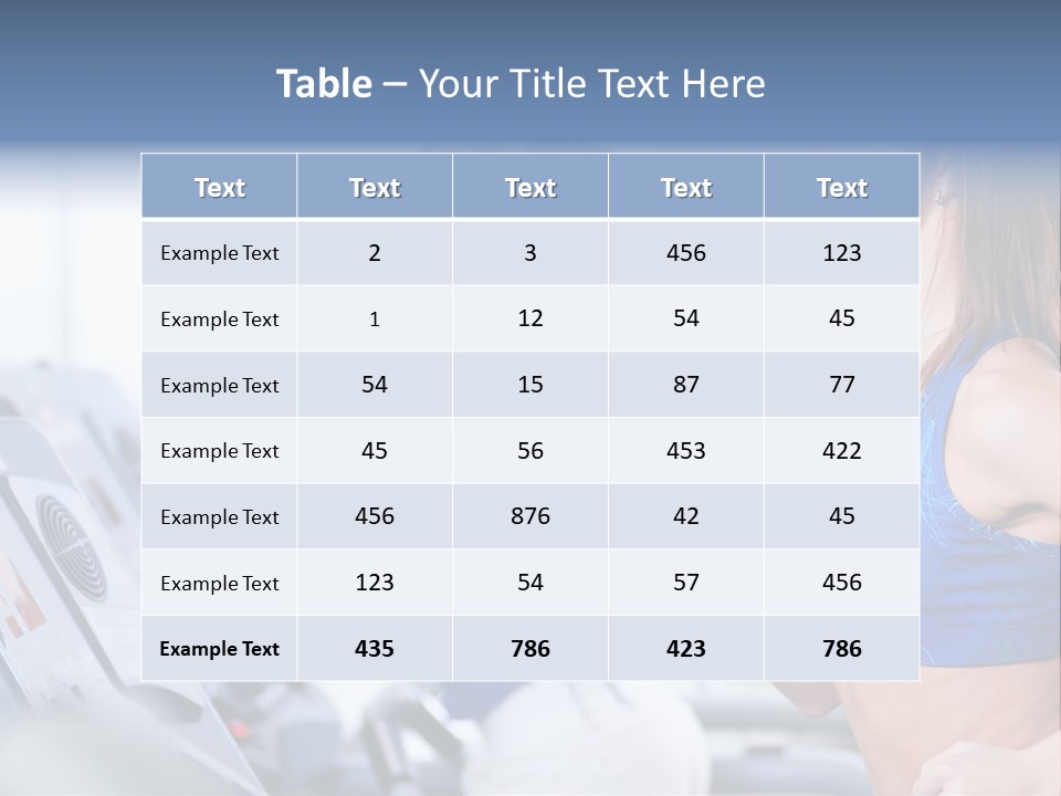 Body Club Gain PowerPoint Template