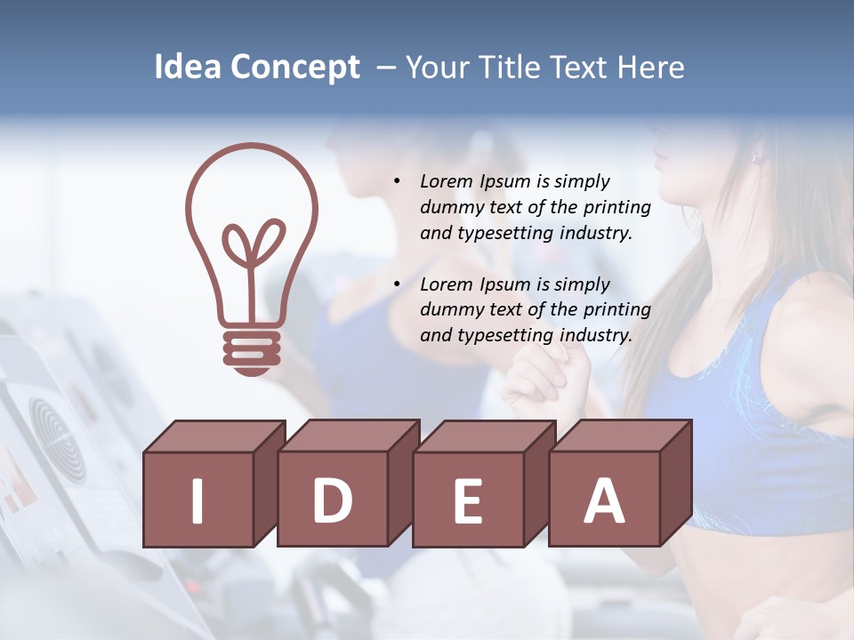 Body Club Gain PowerPoint Template