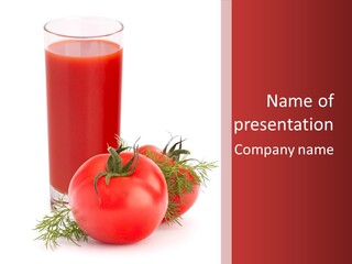 Glossy Colour Red PowerPoint Template