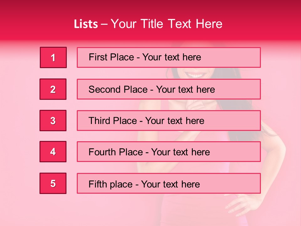 Beauty Side Looking PowerPoint Template