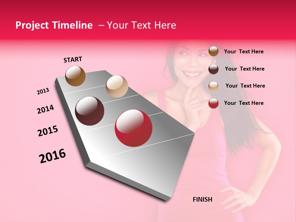 Beauty Side Looking PowerPoint Template