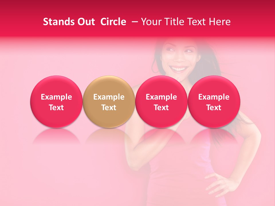 Beauty Side Looking PowerPoint Template