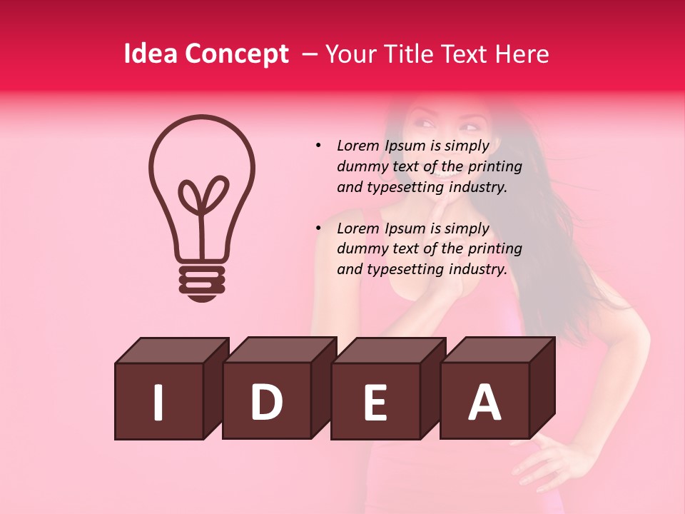 Beauty Side Looking PowerPoint Template