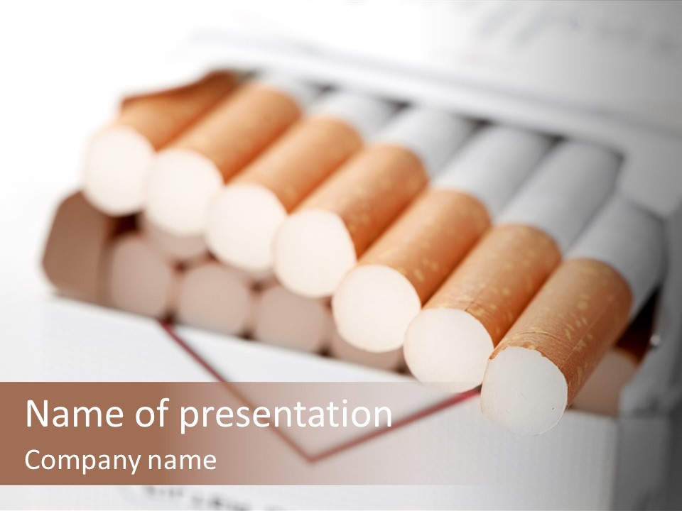 Nicotine Background Smoke PowerPoint Template