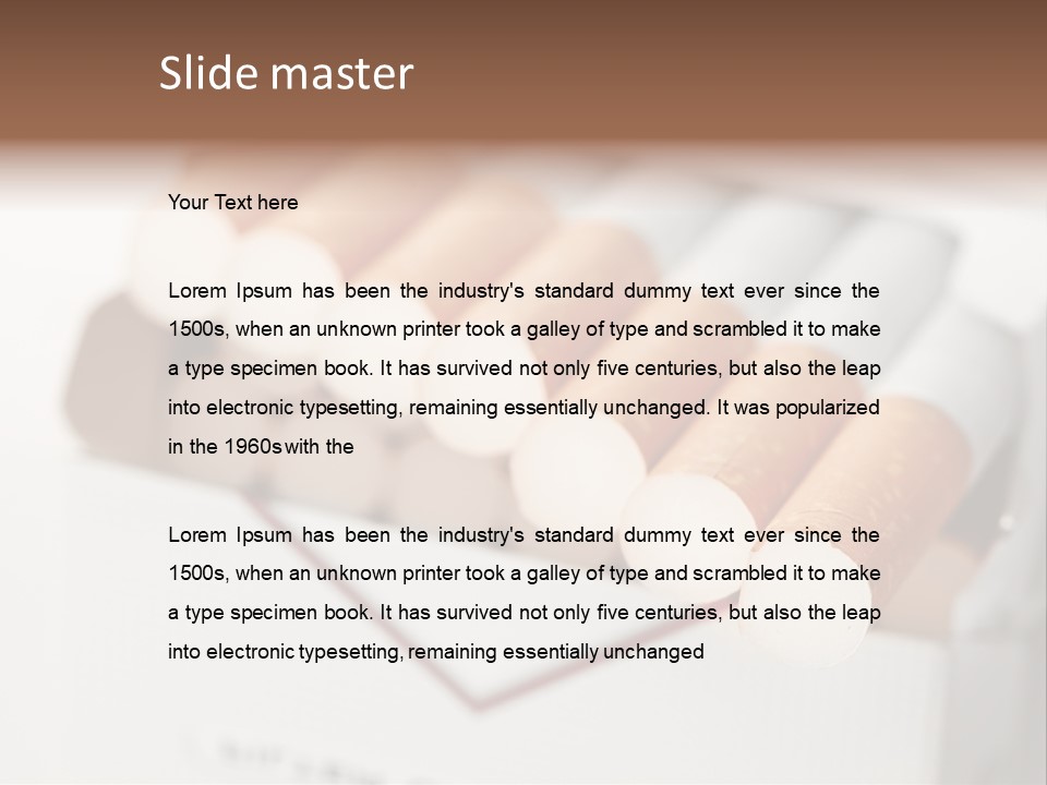 Nicotine Background Smoke PowerPoint Template