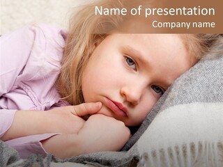 Little Blankets Shoulders PowerPoint Template