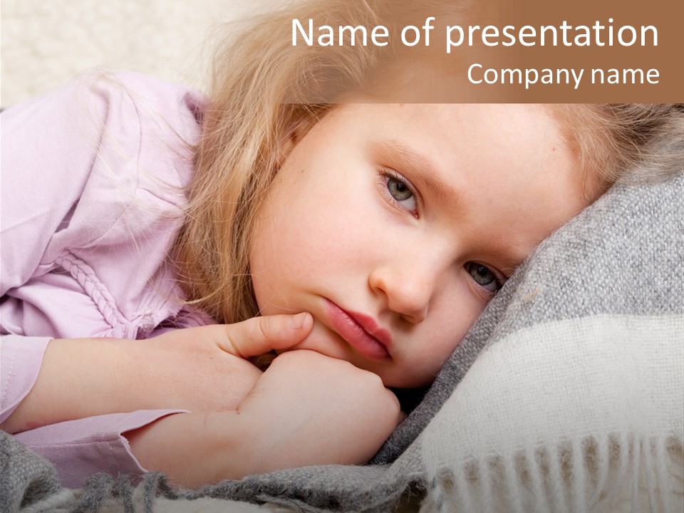 Little Blankets Shoulders PowerPoint Template