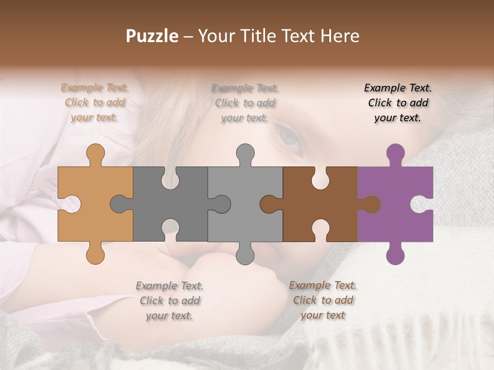 Little Blankets Shoulders PowerPoint Template