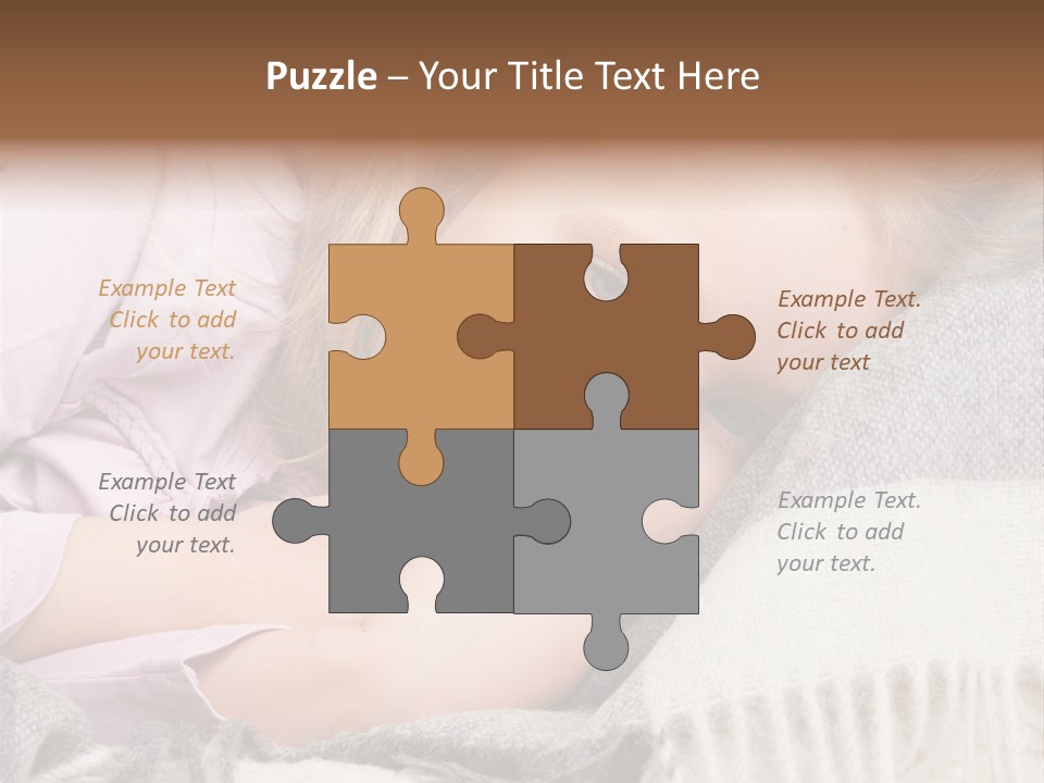 Little Blankets Shoulders PowerPoint Template