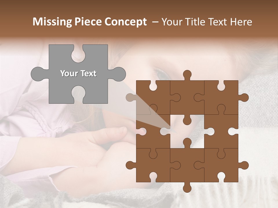 Little Blankets Shoulders PowerPoint Template