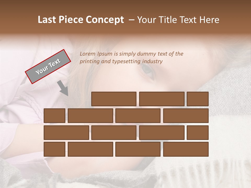 Little Blankets Shoulders PowerPoint Template