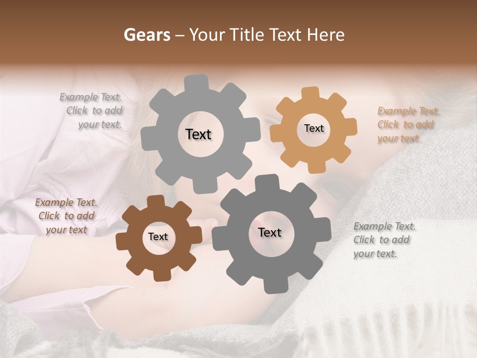 Little Blankets Shoulders PowerPoint Template