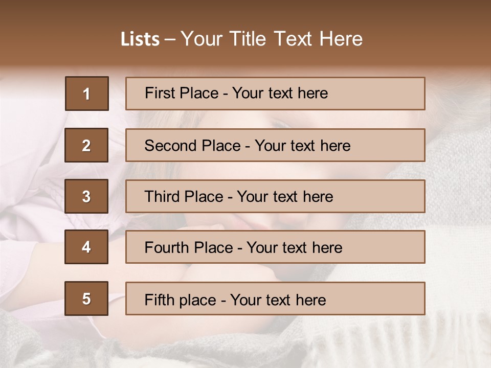 Little Blankets Shoulders PowerPoint Template
