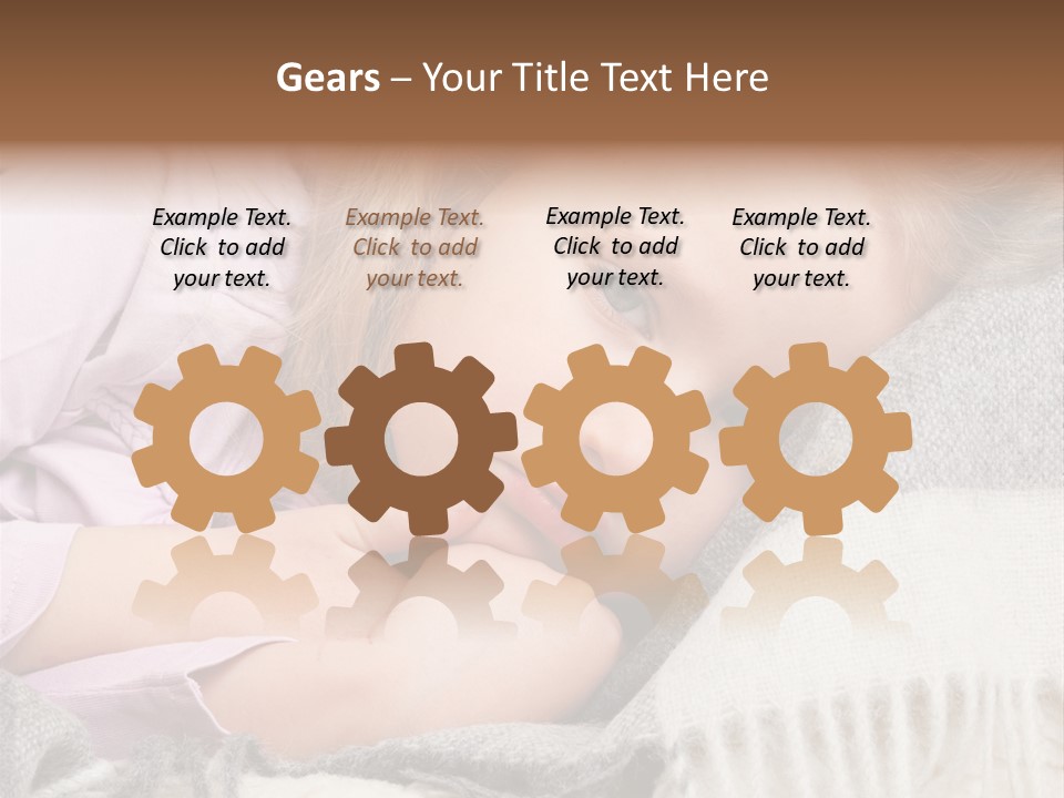 Little Blankets Shoulders PowerPoint Template