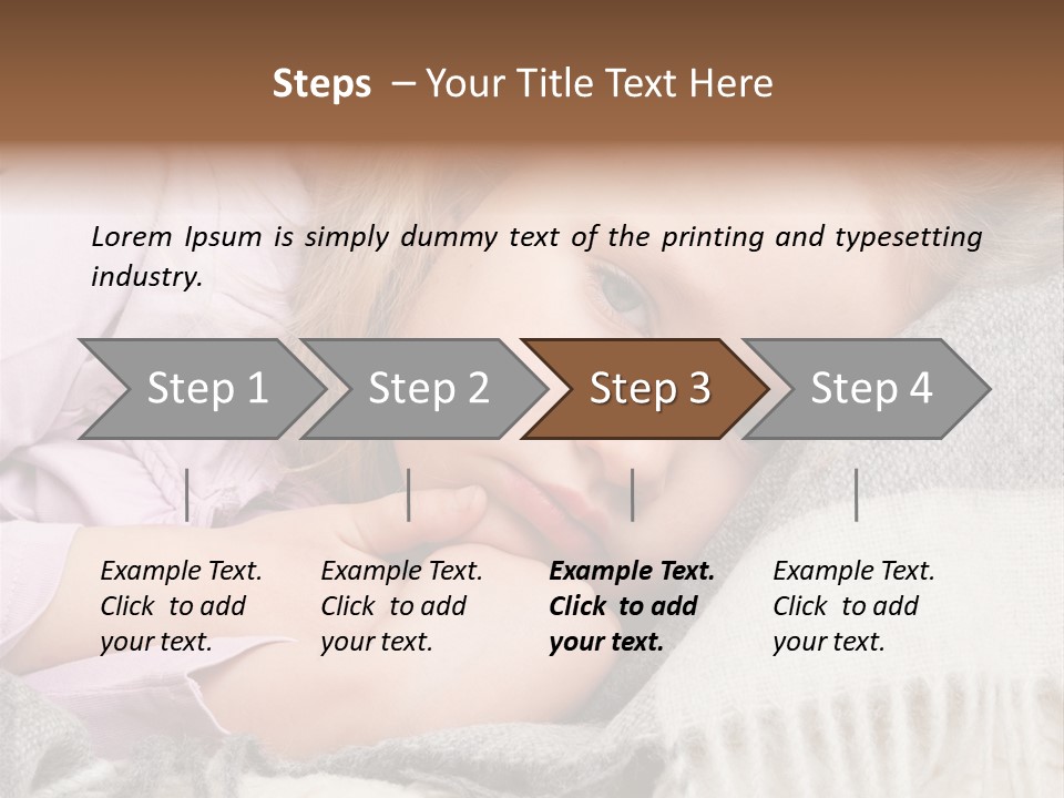 Little Blankets Shoulders PowerPoint Template