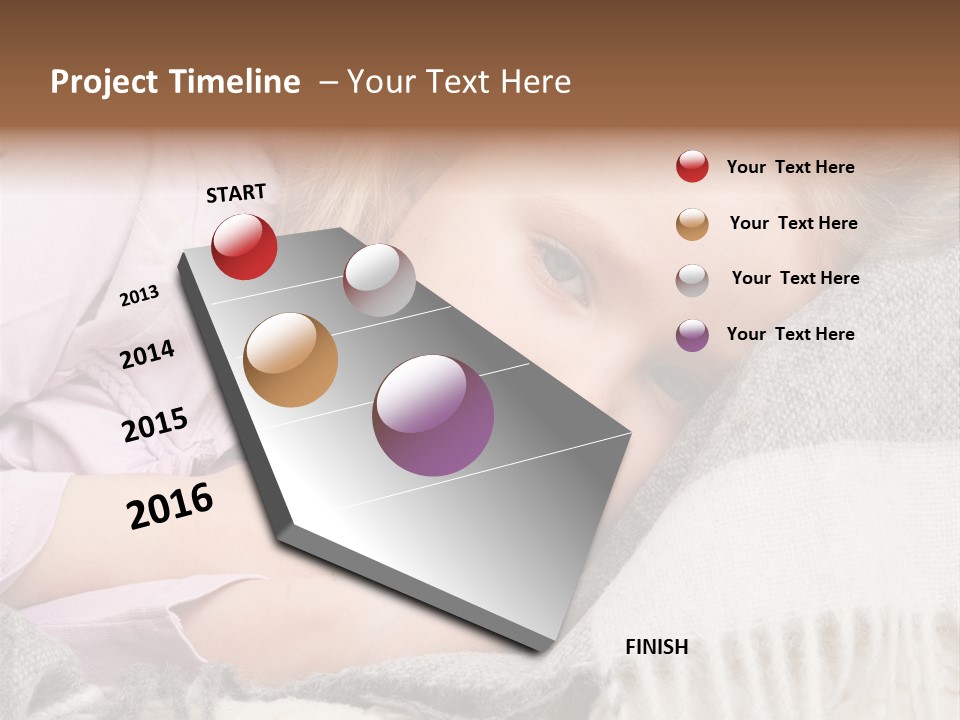 Little Blankets Shoulders PowerPoint Template