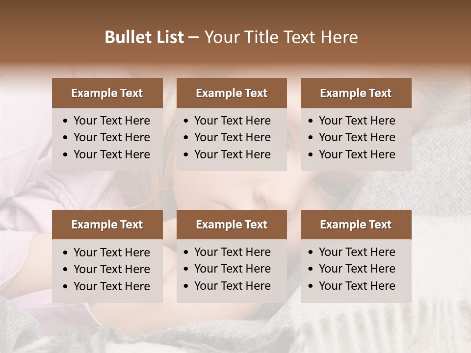 Little Blankets Shoulders PowerPoint Template