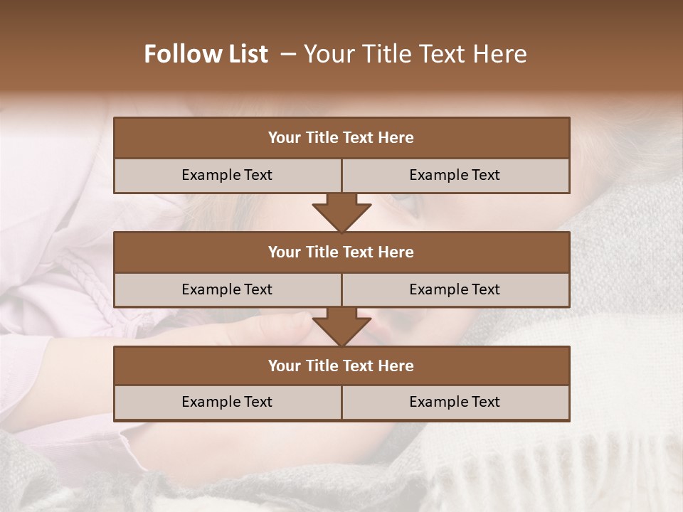 Little Blankets Shoulders PowerPoint Template