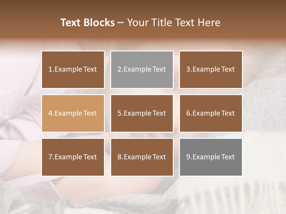 Little Blankets Shoulders PowerPoint Template