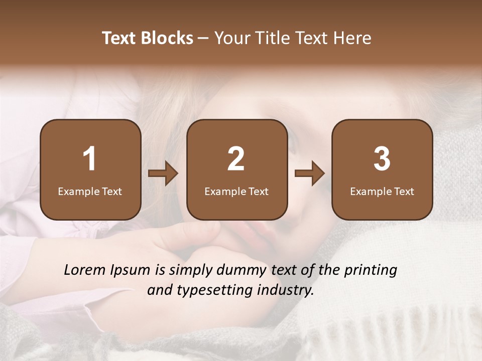 Little Blankets Shoulders PowerPoint Template