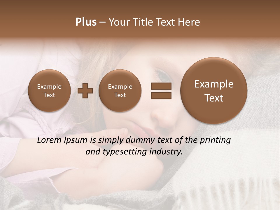 Little Blankets Shoulders PowerPoint Template