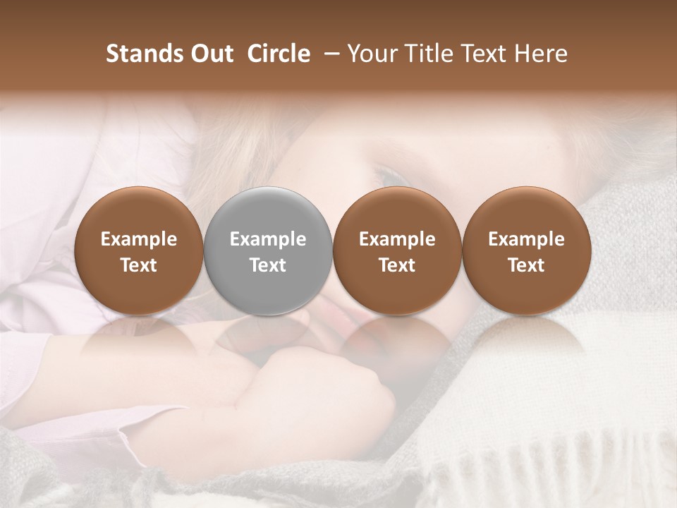 Little Blankets Shoulders PowerPoint Template