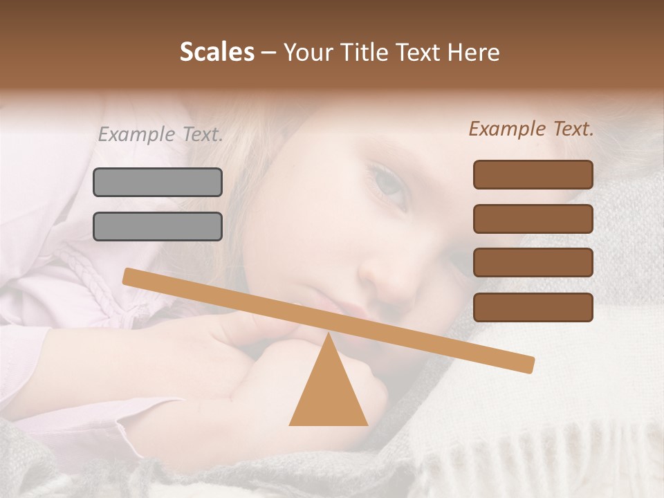Little Blankets Shoulders PowerPoint Template