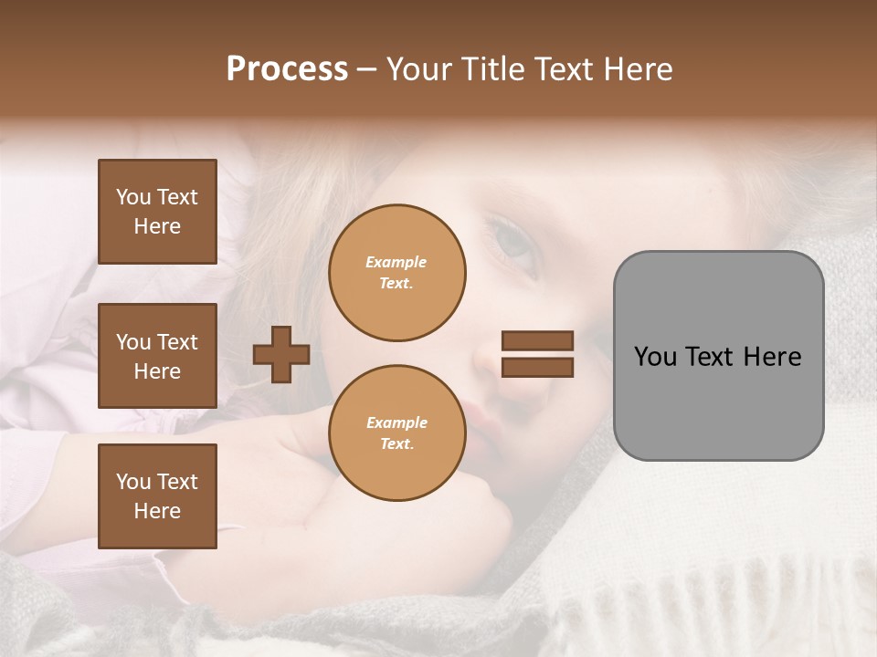 Little Blankets Shoulders PowerPoint Template