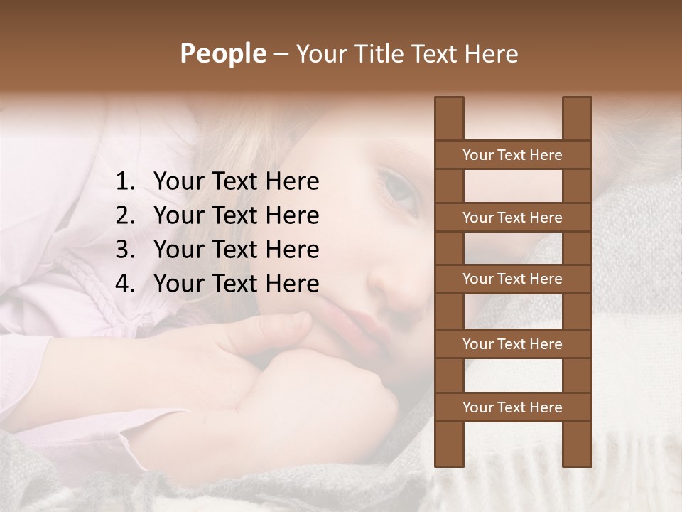 Little Blankets Shoulders PowerPoint Template