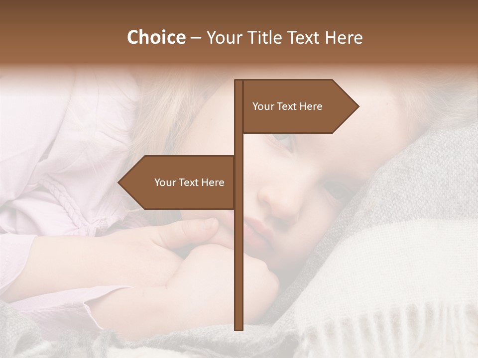 Little Blankets Shoulders PowerPoint Template