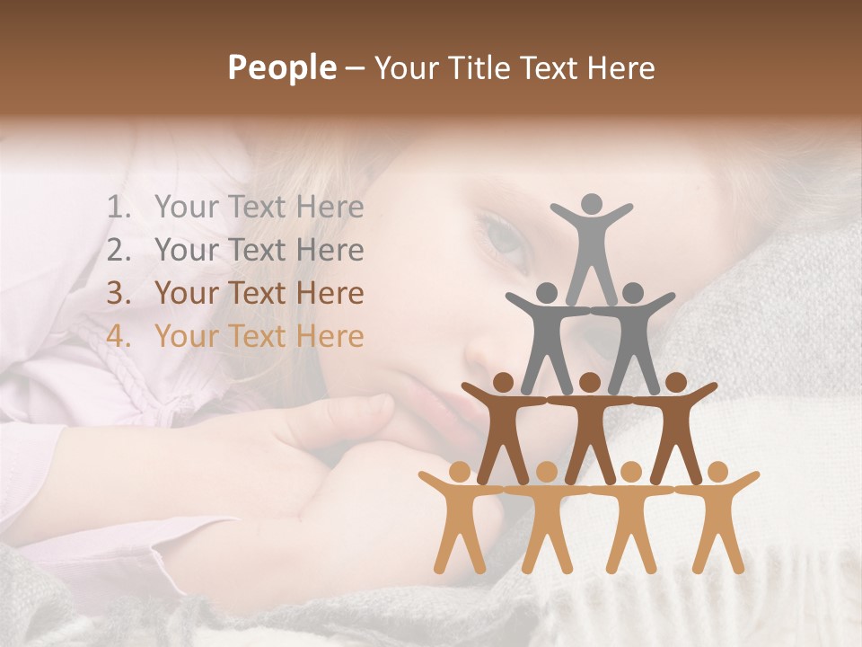 Little Blankets Shoulders PowerPoint Template
