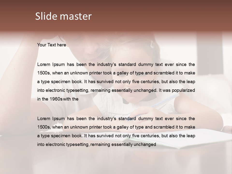 Dad Child Men PowerPoint Template