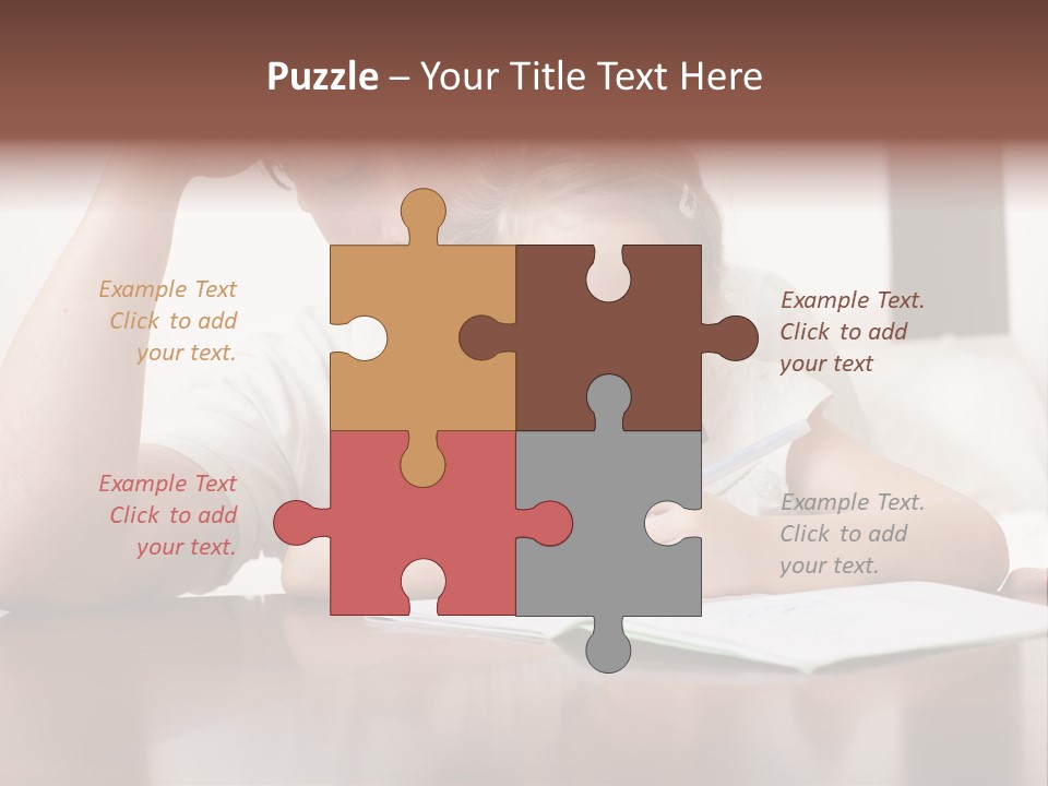 Dad Child Men PowerPoint Template