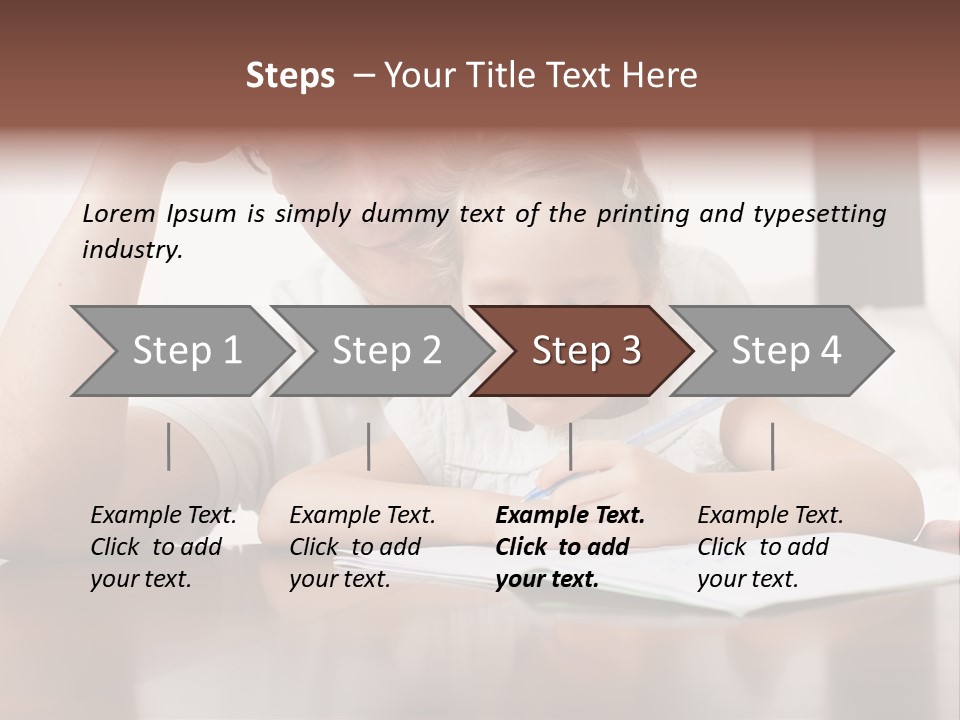 Dad Child Men PowerPoint Template