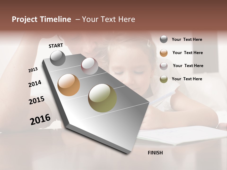 Dad Child Men PowerPoint Template