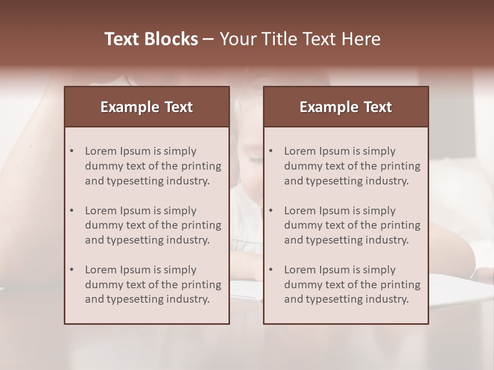 Dad Child Men PowerPoint Template