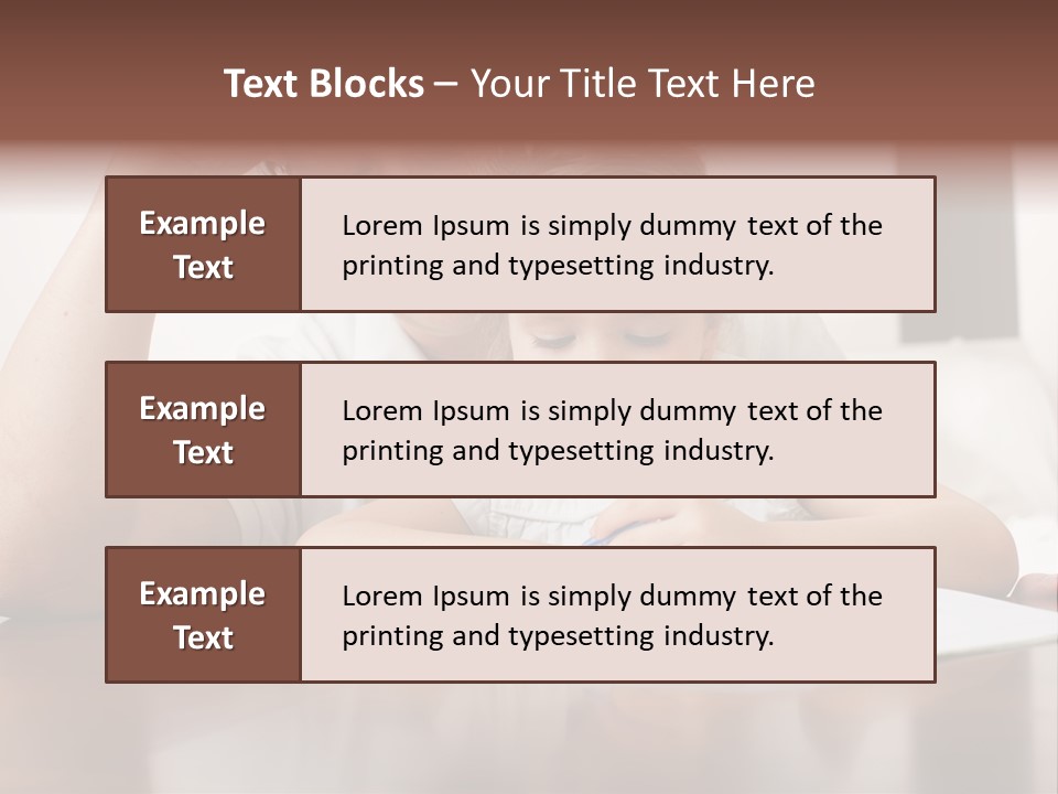 Dad Child Men PowerPoint Template
