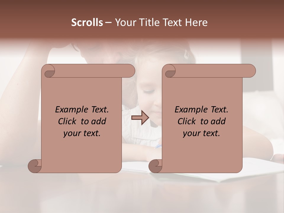Dad Child Men PowerPoint Template