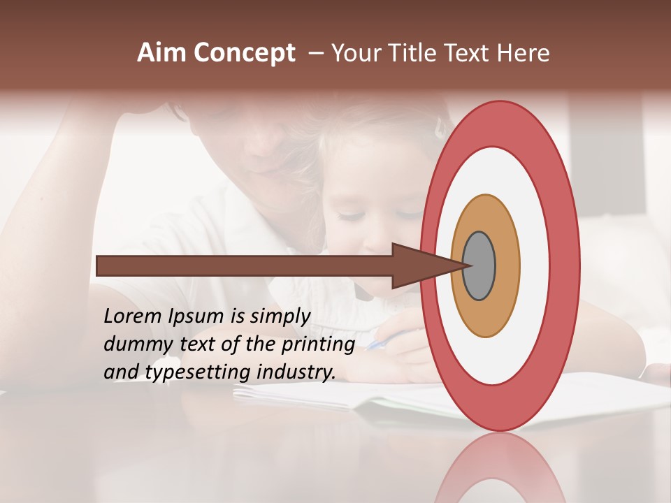 Dad Child Men PowerPoint Template