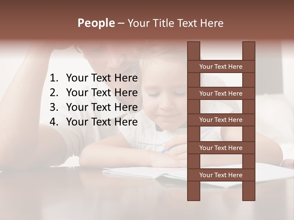 Dad Child Men PowerPoint Template