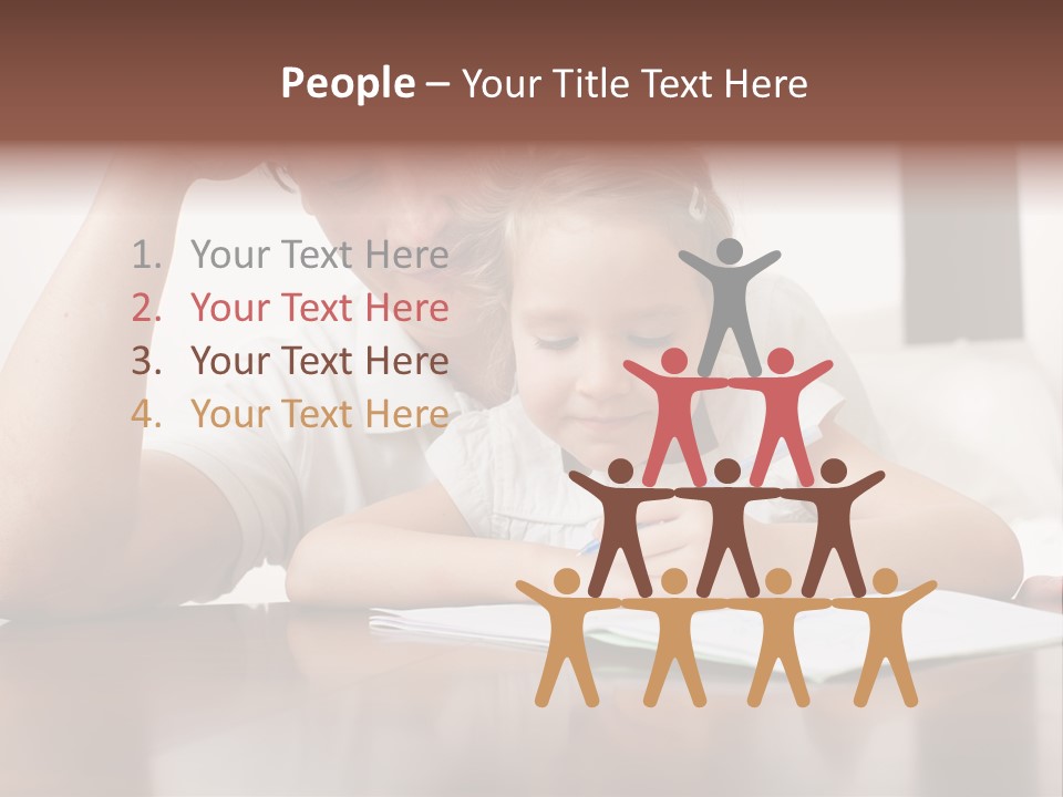 Dad Child Men PowerPoint Template