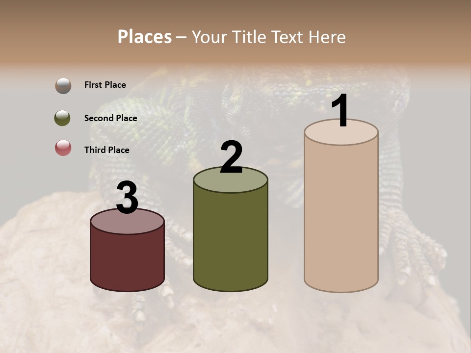 Lizard Threatened Green PowerPoint Template