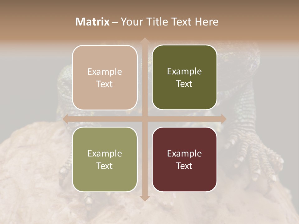 Lizard Threatened Green PowerPoint Template