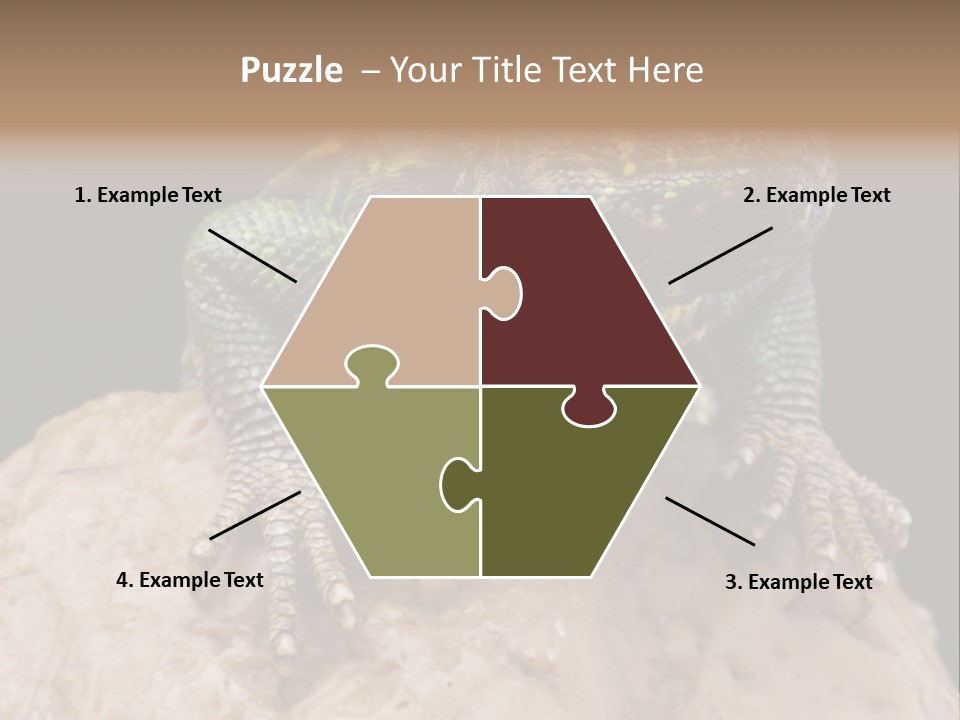 Lizard Threatened Green PowerPoint Template