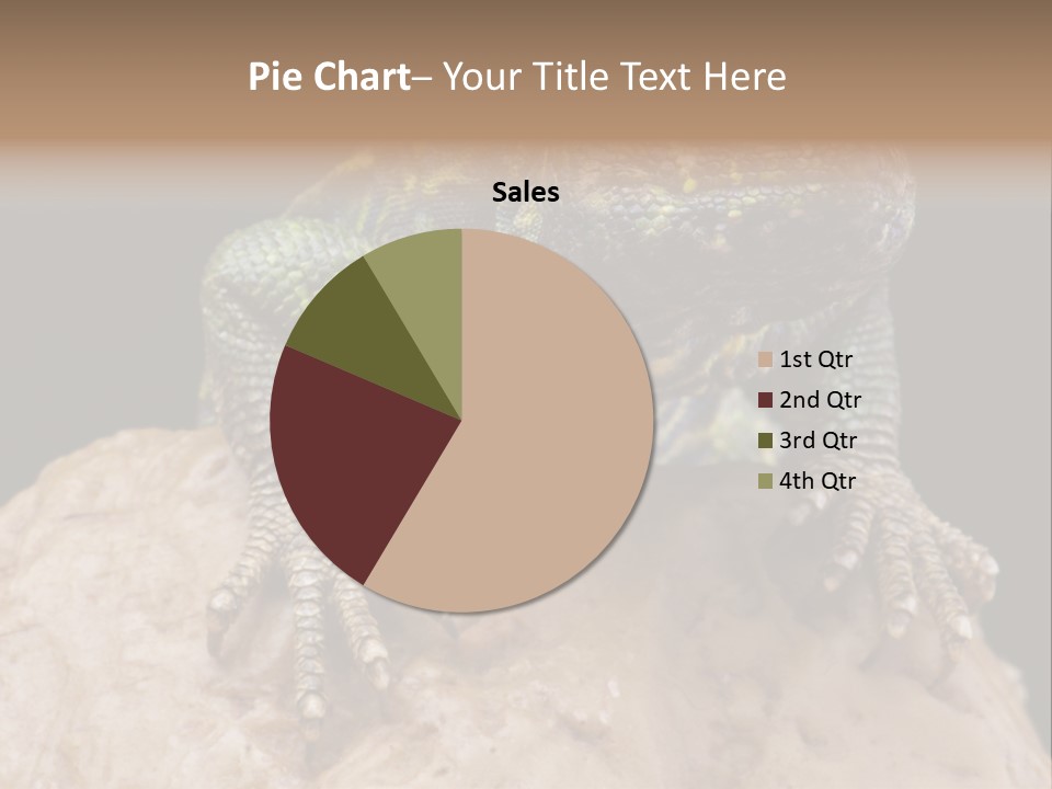 Lizard Threatened Green PowerPoint Template